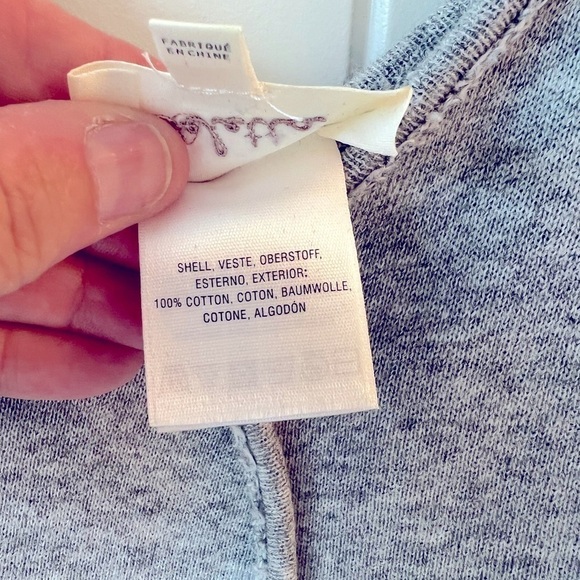 💕 Anthropologie Deletta Burnout Raw Edge Top Cotton Size S - Picture 4 of 7